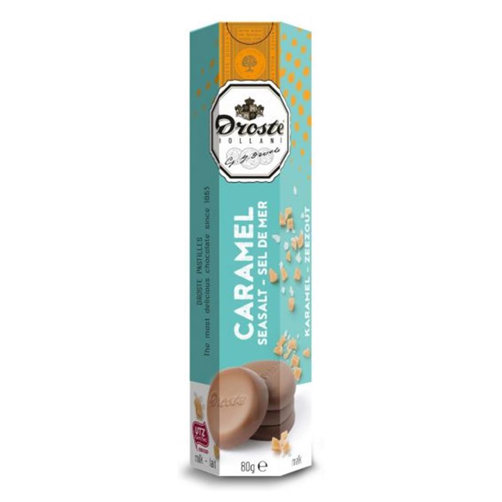 Droste Caramel Seasalt Chocolate Pastilles 80g